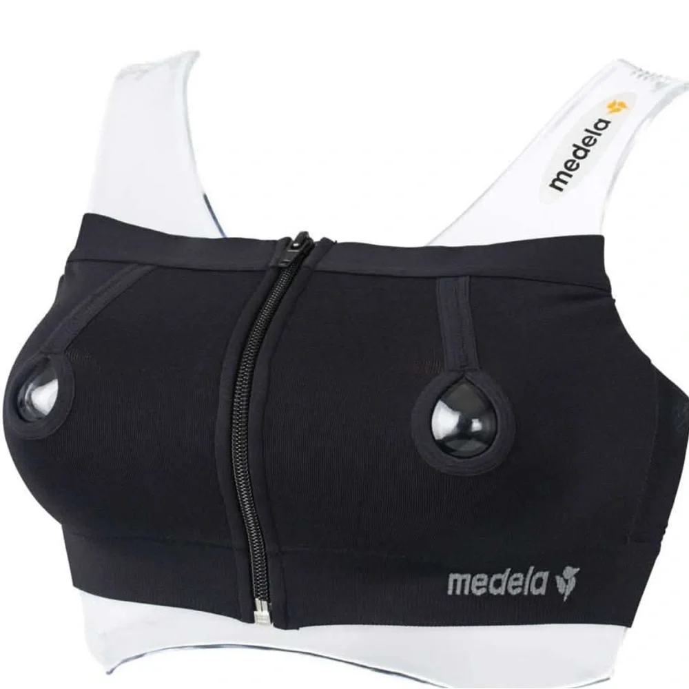 Medela Black Hands-Free Pumping Bra - Picture 1 of 5